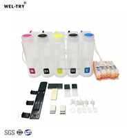 Système de recharge d'encre CIS WEL-TRY PGI-850 PGI-851 500ML avec puce permanente pour imprimante Canon MX728/MX729 – Vente directe usine