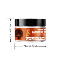 Crème élastique pour cheveux bouclés à l'huile de ricin noire 100g, prête à être expédiée, pour le coiffage et l'hydratation des cheveux bouclés, crème définissante pour les cheveux