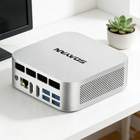 AMD Ryzen 5 mit 6600H MINI PC 16GB LPDDR5 1TB SSD Dreifach-Display 4K UHD Business-Meetings Computer Windows 11 Pro MQR5