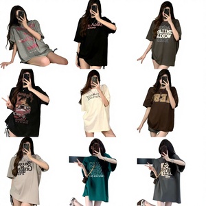 Camiseta de Mujer con Dibujos Animados, Cuello Redondo, Manga Corta, Verano, Venta al por Mayor, Precios Bajos - Product Image 1