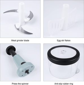 手压蔬菜切碎机大容量多功能食品切碎机家用蔬菜推动器洋葱切碎机 - Product Image 4