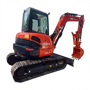 รถขุดขนาดเล็ก Kubota U55-4 มือสองของแท้จากเกาหลี 5 ตัน ปี 2024 เครื่องยนต์สำหรับงานก่อสร้าง ขาย - Product Image 1
