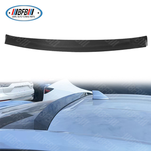 Alerón de techo de ventana trasera de fibra de carbono seco Real para <span class=keywords><strong>Ford</strong></span> <span class=keywords><strong>Mustang</strong></span> 2015-2024 estilo frontal de cubierta trasera de cola de pato individual - Product Image 1