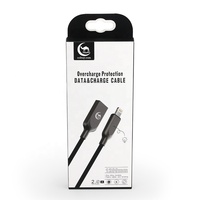 Boîte d'emballage de papier revêtu d'art personnalisé, câble usb, câbles de données, trou de support, 50 pièces