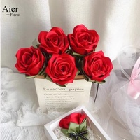 Ruban satiné Aierflorist à une face, 4 cm - 1 1/2 po * 100 yards, pour la décoration de fleurs, de gâteaux de mariage, de chaises, d'emballages cadeaux