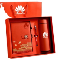 Coffret Cadeau de Carnet de Notes Quotidien A5 en Cuir Haut de Gamme avec Logo Personnalisé et Reliure Cousue - Cadeaux d'Entreprise Exécutifs