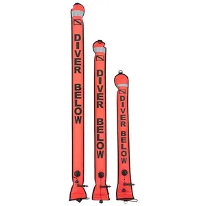 Bouée de marquage de surface SMB 4ft/5ft/6ft SMB de plongée personnalisée avec <span class=keywords><strong>gonfleur</strong></span> oral avec OPRV - Product Image 1