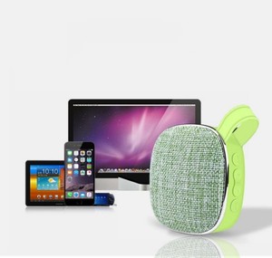 Túi OEM có thể sạc lại thiết bị điện tử vải NGOÀI TRỜI 3 Wát không dây BT xách tay màu xanh răng bluetooths Loa - Product Image 3