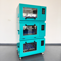 Refrigerador IKEME LCD de Tres Niveles 4-65 ℃   Incubadora Agitadora Orbital de CO2 Apilable para Laboratorio de Expresión de Proteínas en Cultivo Celular, 140/280L