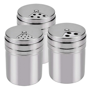 Bouteille à épices en acier inoxydable, gadget de cuisine, shaker à épices, pour barbecue, cuisson, pâtisserie, multi-usage, pour sel, sucre et assaisonnements - Product Image 1