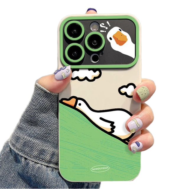 New Cartoon for Duck TPU Protection Phone Case for Apple iPhone XS XR XSMAX 11 12 13 14 15 16 Plus Pro Promax 16e 17 air