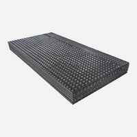 Tapis de protection de sol portable, léger, en PE, résistant aux UV et antidérapant pour le trafic des véhicules, l'aménagement paysager, les pelouses, les terrains gazonnés et les travaux de découpe en extérieur