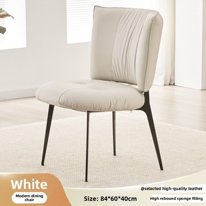 Ghế ăn bọc da PU cao cấp, êm ái, bền bỉ, lý tưởng cho các bữa ăn gia đình và các buổi tụ họp. - Product Image 2