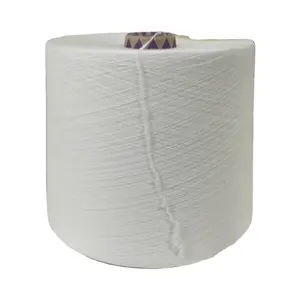Suppliers Polyester/Viscose Blended Spandex 20D 40D 70D Core Spun Yarn Raw white