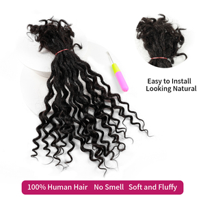 Extensions de dreadlocks en cheveux humains ANNA Deep Goddess, 100 % faites à la main, pour le marché africain - Product Image 3