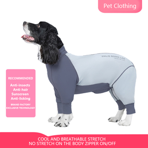 Ropa Protectora para Mascotas Cool Sense, Ropa para Perros de Cuatro Patas, Protección Solar y Anti-gusanos, para <span class=keywords><strong>Border</strong></span> <span class=keywords><strong>Collie</strong></span>, Perros Grandes, Ropa Postoperatoria - Product Image 2