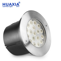 Prix usine IP68 12W RGB LED Piscine Lumière En Acier Inoxydable 316SS Encastré Sous-Marine Lampe Étanche Étang Fontaine