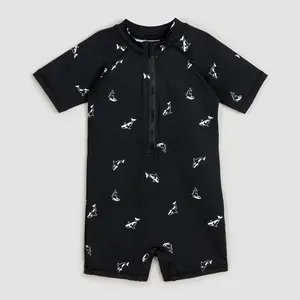 iBaifei Custom Summer Newborn Baby Boy Swimming Suit Fashion Ultraviolet-Proof Baby Swimming Wear Summer Kids Baby Swim Romper