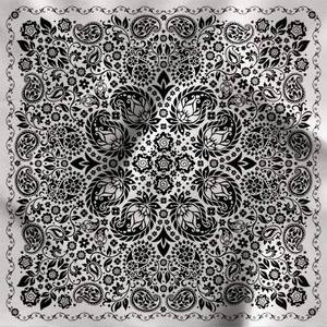 Pañuelo de Seda 90x90, Pañuelo Bandana de Seda Personalizado, Pañuelos de Seda con Diseños de Patrones Culturales para Viajeros Globales y Amantes del Arte - Product Image 4