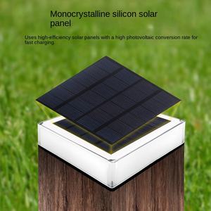 Lampe de colonne solaire transfrontalière en alliage d'aluminium pour extérieur, portail, mur, jardin, porte, dégradé RGB, lampe de cour IP66, garantie 5 ans - Product Image 4