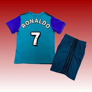 Jersey Retro 1718 Custom Ronaldoer Real Madrid Kualitas Thailand Versi Jersey Sepak Bola Seragam Tim Sepak Bola Pakaian Sepak Bola - Product Image 1