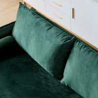 Foshan 3P sièges capacité modulaire canapé vert cadre en bois massif meubles canapé ensemble maison bureau canapé sectionnel en gros