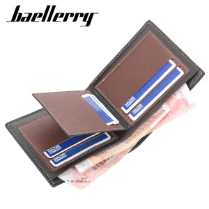 กระเป๋าสตางค์ผู้ชายแบรนด์ Baellerry หนัง PU พับสามทบ ช่องใส่บัตรหลายช่อง ซิปแนวนอนอเนกประสงค์ ใช้ได้ทุกวัน - Product Image 2