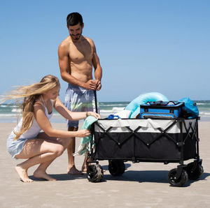 Hoto Opvouwbare Picknick Tuin Outdoor Camping Opvouwbare <span class=keywords><strong>Trolley</strong></span> All Terrain Utility Wagon Draagbare Hand Vouwwagen - Product Image 5