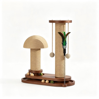 PhoenHorse Meubles pour animaux de compagnie de style moderne et simple, fabriqués en usine (ODM), adaptés à divers styles de maison, arbre à chat avec pieds en bois robustes