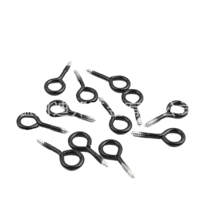 Schwerlast-Rundkopf-Ösenschraube aus Schwarzoxid-Beschichtetem Kohlenstoffstahl Klasse 4.8 & 6.8 Größere Aufhängeschraube mit Haken - Product Image 3