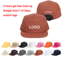 Gorras de Cinco Piezas de Algodón Puro Lavado Personalizables, Fabricación Directa de Fábrica OEM ODM, Gorras de Skateboard para Hombre y Mujer