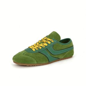 Zapatillas Deportivas Vintage Alemanas para Mujer, de Cuero Suave, con Cordones, Planas, Casuales, Estilo Forrest Gump, Primavera 2026 - Product Image 3