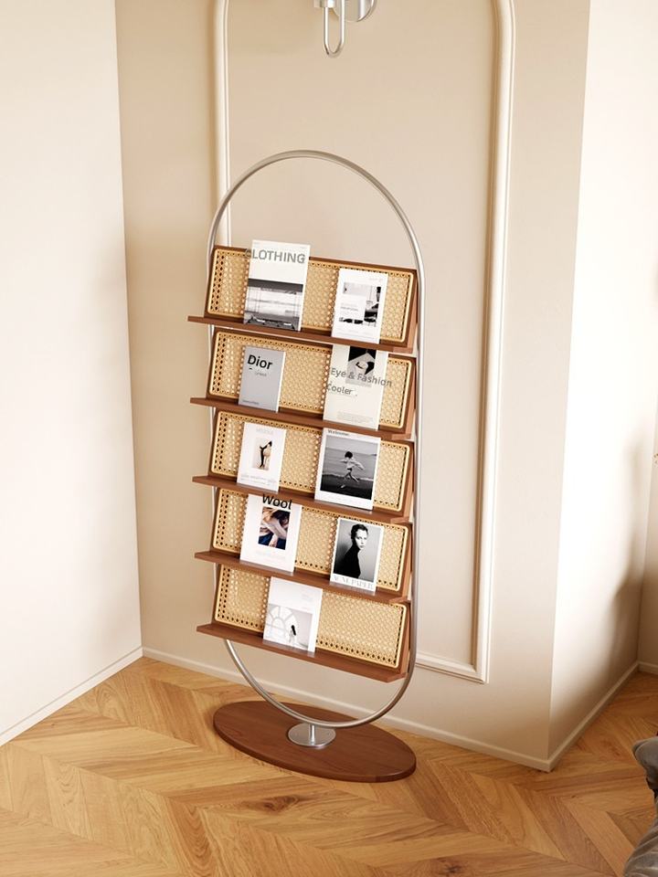 Bauhaus-style French Mid-Century Modern Light-Luxury Solid Wood Book ...
