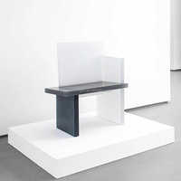 Chaise de salle à manger en acrylique mat de forme irrégulière de luxe au design créatif Offre Spéciale mobilier d'intérieur moderne tabouret en acrylique