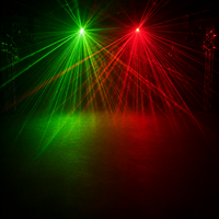 Projecteur laser Gobo 2 yeux RG 45W IP20 avec contrôle DMX512 pour éclairage de scène, clubs, bars et spectacles