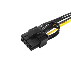 Cable de Alimentación SATA a PCIE de 8 Pines, 20 cm, Adaptador de GPU de 15 Pines Macho a 8 (6+2) Pines con Protección Contra Sobrecargas - Product Image 2
