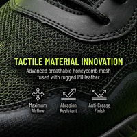 Chaussures de course pour hommes en maille respirante noire, légères, antidérapantes, à lacets, avec logo personnalisé, fabrication OEM en gros