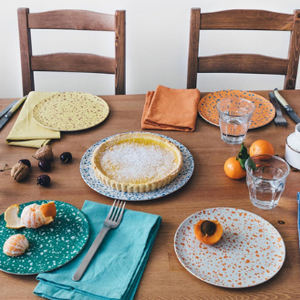 Platos de postre de fibra de bambú, azul y <span class=keywords><strong>blanco</strong></span>, cargador, <span class=keywords><strong>precio</strong></span> de fábrica, proveedor - Product Image 2