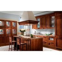 Cuisine modulaire en placage de bois de luxe de qualité supérieure Prima, ensemble de cuisine personnalisé pour la maison