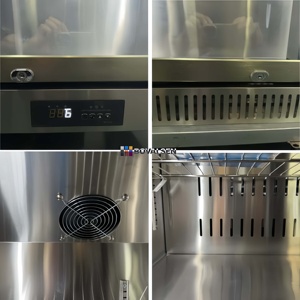 Refrigerador de Bebidas, Mini Nevera, 3 Puertas, Sin <span class=keywords><strong>Escarcha</strong></span>, Control Digital de Temperatura, Sistema de Enfriamiento por Aire, Barra de Hotel - Product Image 3