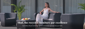 Set di Mobili da Giardino Ecologici in Plastica Riciclata per 6 Persone - Stile Moderno San Andrés per Terrazza e Patio - Product Image 6