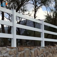 Clôture de ferme en plastique pour chevaux, panneaux 4 rails et 3 rails, clôture de ranch en vinyle PVC, directement de l'usine, au prix le plus bas