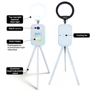 Photomaton <span class=keywords><strong>portable</strong></span> avec support pour iPad, support de sol pour selfie, kiosque photo, photomaton selfie, DSLR, iPad - Product Image 3