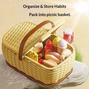 Ensemble de cuisine miniature Yuglow Princess, jeu de simulation de pique-nique et de goûter, cadeau <span class=keywords><strong>pour</strong></span> filles - Product Image 3