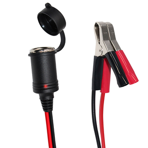 สายเคเบิลปลั๊กจุดบุหรี่ทองแดง 12V ยาว 6 ฟุต พร้อมคลิปหนีบแบบจระเข้สำหรับชาร์จแบตเตอรี่รถยนต์ - Product Image 5