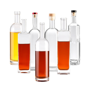 Venta al por mayor caliente Vodka Brandy botellas de vidrio de vino esmerilado botella de vodka 500ml, botella de vidrio de vodka, 200ML 500ML 750ML 1000ML licor <span class=keywords><strong>Bot</strong></span> - Product Image 3