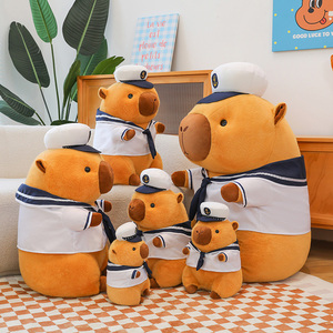 Vente en gros de jouets en peluche de qualité cochon d'inde pour enfants oreiller de sommeil jouet en peluche personnalisé poupée Capybara mignon intéressant jouets en peluche - Product Image 2