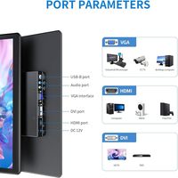 Moniteur tactile de 15,6 pouces, entièrement compatible avec Windows, Linux, les systèmes embarqués Android et les hôtes de contrôle industriels.