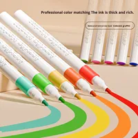 Yichen YC143 – Lot de 120 feutres acryliques à pointe souple, stylos de peinture DIY à base d'eau, marqueurs de graffiti pour enfants