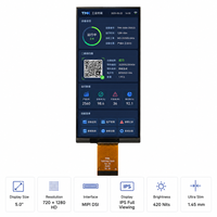 Modul LCD TFT A-Si 4-Lane MIPI DSI 5,0 inci 720x1280 TMK, Layar HD IPS Potret dengan Lampu Latar LED untuk Terminal Industri Cerdas